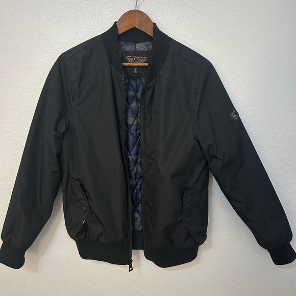 Urban Republic Bomber Jacket Mens Size Small - Black - Picture 1 of 4